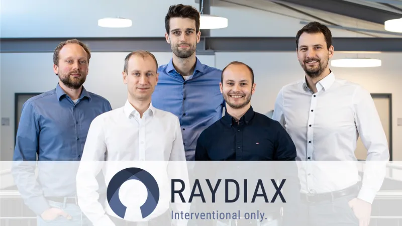 Germany based Raydiax secures €3.5m in funding. The company secures €3.5
million in fresh capital to advance the development of the preclinical prototype and prepare for market entry in Europe and the USA. A seed round of €2.4 million is led by HTGF and bmp Ventures with IBG funds.