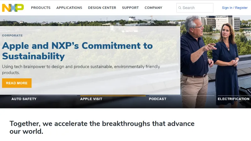 NXP Semiconductors is a European origin semiconductor designer and manufacturer which is headquartered in Eindhoven, Netherlands. This European company was founded by Philip in 2006. The company has its presence on more than 30 countries. This organisation crafts purposeful, strictly tested technologies that facilitates devices to sense, connect and act tactfully to advance people's daily lives.
