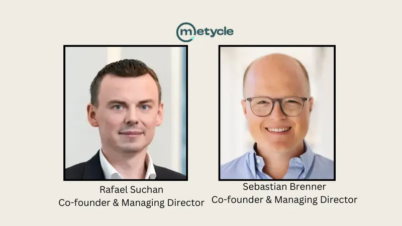 METYCLE, a Cologne-based metal trading platform, secures €4.7 million. Project A led this round, with participation from Partech, current investors Market One Capital and Dutch Founders Fund (DFF), as well as well-known industry angel investors, involving Gisbert Rühl (former CEO of Klöckner & Co.), Anne-Marie Großmann (GMH Group), Christoph Cordes (Flink), and Philipp Andernach (Antunnacum).