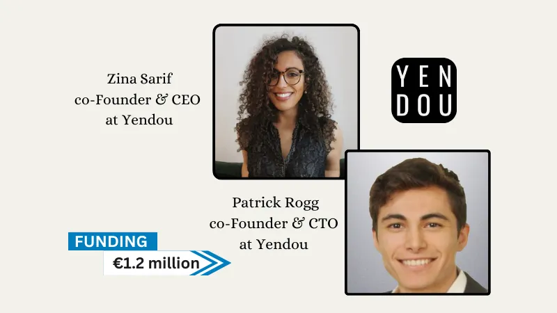 Berlin-based Yendou raises €1.2 million in pre-seed funding. With assistance from Heartfelt, Infinite Fund, and a number of angel investors from the pharmaceutical sector, notably Meri Beckwith, co-founder of the recently established CRO rival Lindus Health, the investment round was spearheaded by b2venture, a renowned venture capital firm.