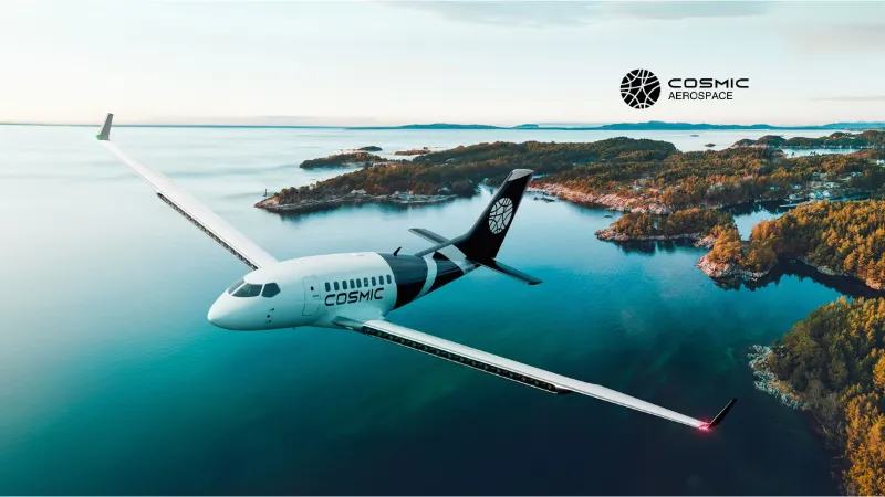 Cosmic Aerospace secures $4.5 million in a seed round funding to accelerate the development of the world’s first electric aircraft capable of flying up to 1,000 kilometers (more than 600 miles), representing a step change in range among current electric aircraft offerings.