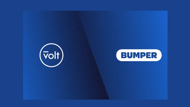 Real-time payments platform Volt Join forces with Bumper. a payment platform for car dealerships, to harness the power of open banking and real-time payments so that consumers can pay for vehicle deposits, repairs, parts, services and even purchase vehicles outright.