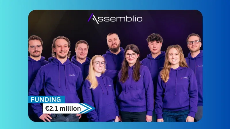 Stuttgart-based Assemblio secures €2.1 million in funding. LEA Partners is the primary investor, with additional business angels, Mätch VC, Cross Atlantic Angels, Integra, and Silver Scale also participating.