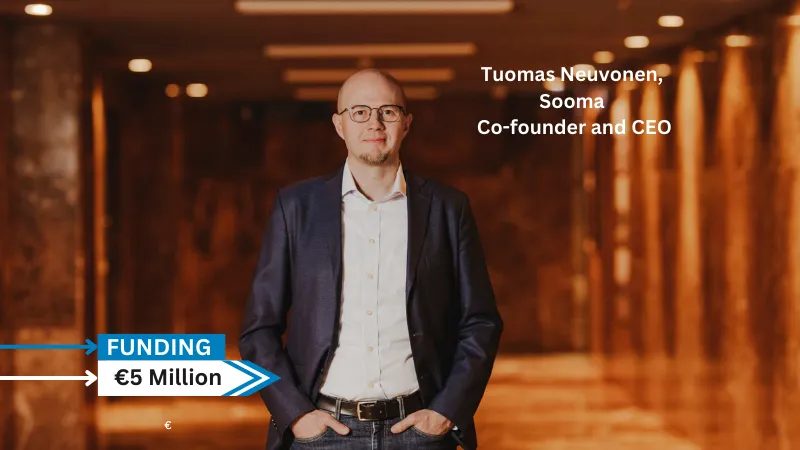 Sooma Medical, the leading provider of effective brain stimulation treatments for psychiatric and neurological disorders raises €5 million in funding. The round was led by the Nordic early-stage investor, Voima Ventures, which specializes in supporting science-based solutions.