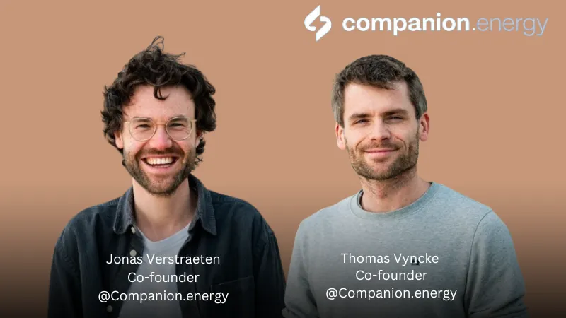 Brussels-based energy software company Companion.energy, secures €2.1million in funding from international investors. The firm from Ghent has created a platform that lets industrial businesses manage their own energy use in real time.