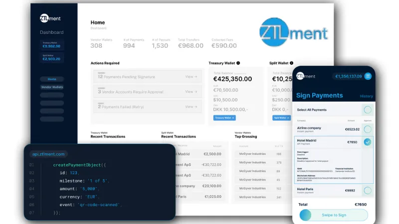 Copenhagen-based fintech startup ZTLment secures €2.4 million in total pre-seed funding from investors PreSeed Ventures, Upfin, Giant Ventures, and strong business angels.