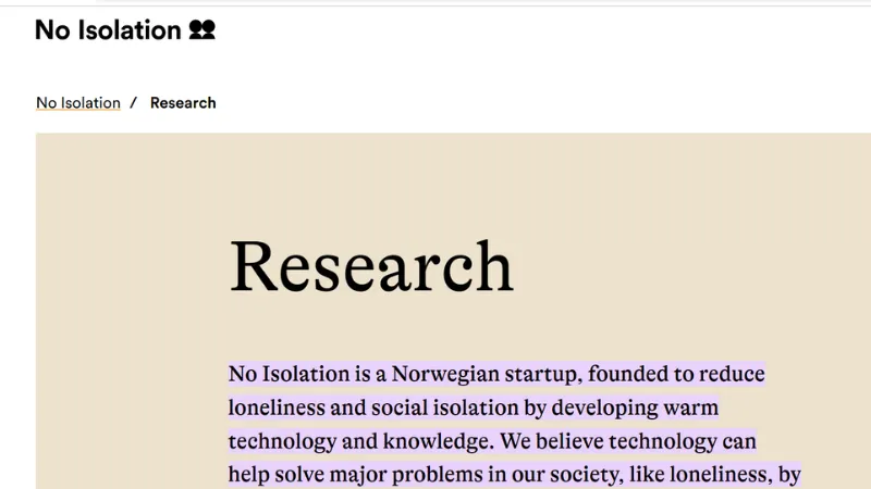 No Isolation - European startup organisation based in Oslo, Norway