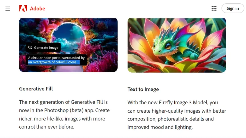 Free Adobe Firefly AI Image Generator