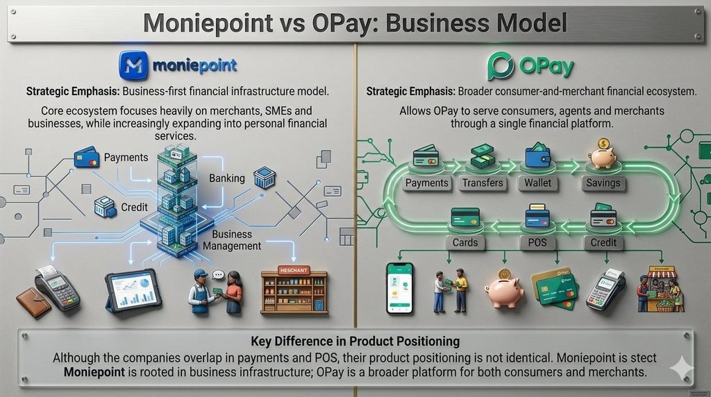 Moniepoint vs OPay: Business Model
