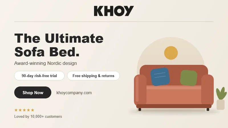 Furniture company that sells its products online