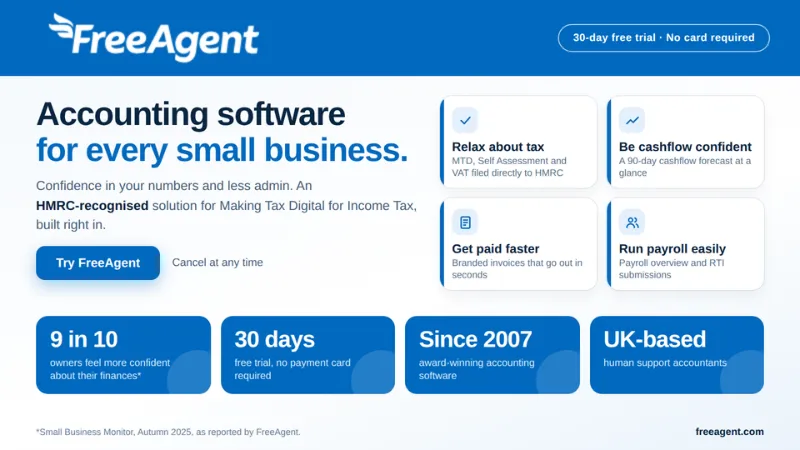 FreeAgent Best for UK Sole Traders