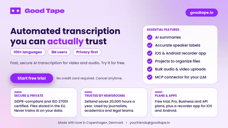 Automated transcription you can actually trust