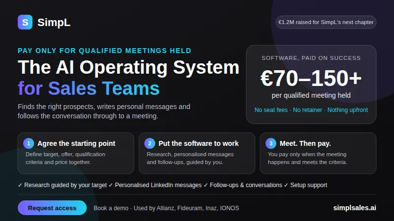 SimpL: The AI Operating System for Sales Teams. 