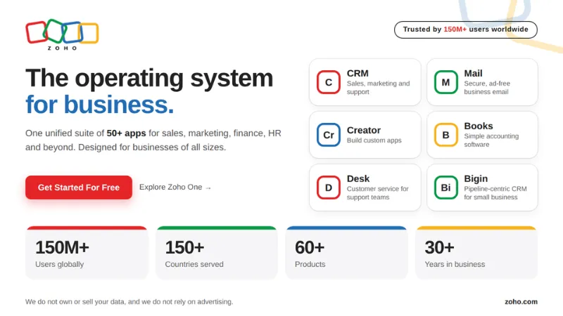 Zoho Books: Best for Simple Bookkeeping